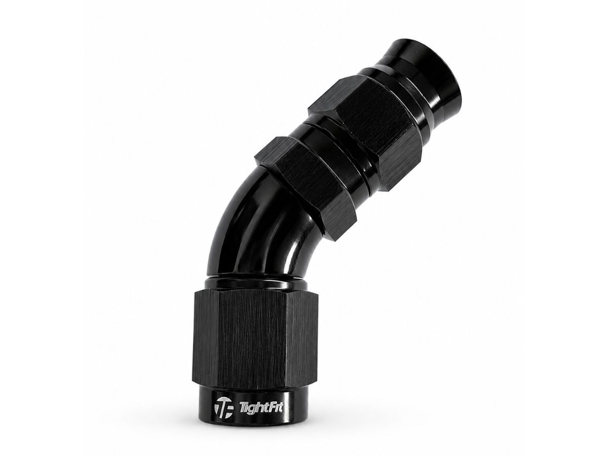 Teflon Hose End AN-3 45°