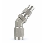 Teflon Hose End AN-3 45° SS