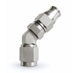 Teflon Hose End AN-4 45° SS