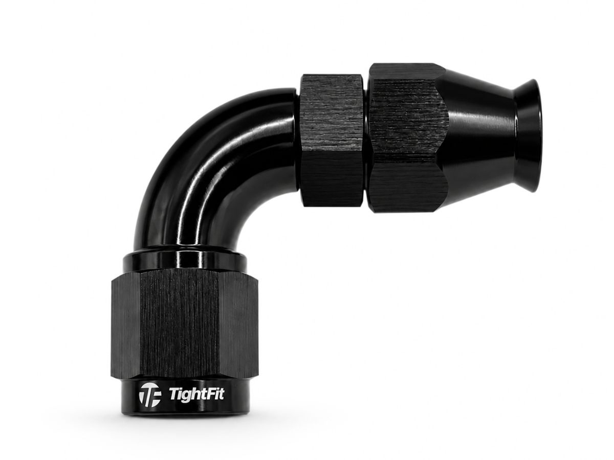 Teflon Hose End AN-4 90°