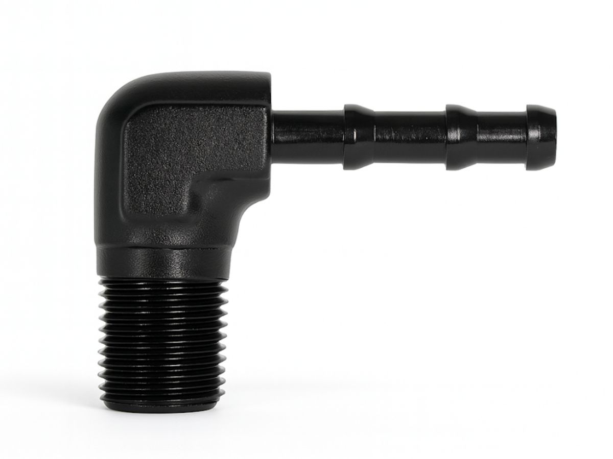 1/8" NPT to 4mm Barb 90°